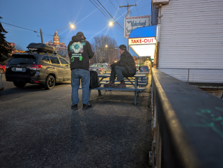 Waterfront Tavern at night Bellingham downtown